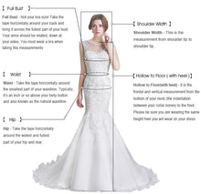 Load image into Gallery viewer, V Neck Floor Length Long Sleeve Mermaid Wedding Dress