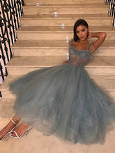 Load image into Gallery viewer, Strapless  Short Elegant Illusion Lace Bodice Gown