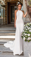 Load image into Gallery viewer, Navarra Silk Georgette Mermaid Gown
