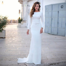 Load image into Gallery viewer, Navarra Italian Crepe Column Gown
