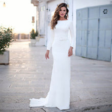 Load image into Gallery viewer, Navarra Italian Crepe Column Gown