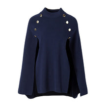 Load image into Gallery viewer, Gold Button Knitted Sweater Cover Up..