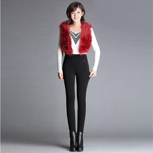 Load image into Gallery viewer, Slim Fleece Velvet High Waist Elastic Leggings