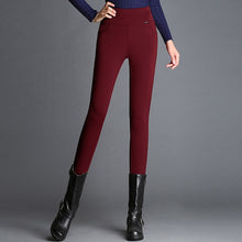 Load image into Gallery viewer, Slim Fleece Velvet High Waist Elastic Leggings