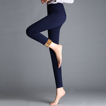 Load image into Gallery viewer, Skinny  Fleece Lined High Waist Elastic Wide Waist Pant