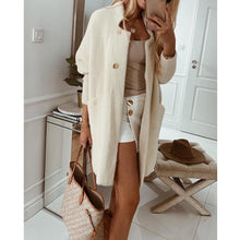 Load image into Gallery viewer, Chic 3/4 Sleeve long Cardigan Coat