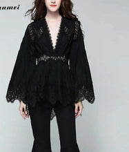 Load image into Gallery viewer, Feminine Shaping Rodeo  Blouse                          White or Black..