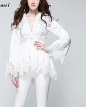Load image into Gallery viewer, Feminine Shaping Rodeo  Blouse                          White or Black..