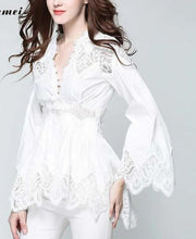 Load image into Gallery viewer, Feminine Shaping Rodeo  Blouse                          White or Black..