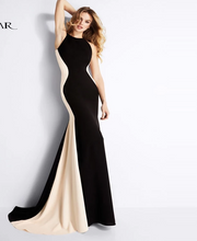 Load image into Gallery viewer, Best Slimming Color Blocked  Evening Gown.