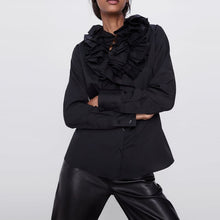 Load image into Gallery viewer, Cascading Ruffle Blouse