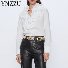 Load image into Gallery viewer, Cascading Ruffle Blouse