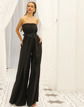 Load image into Gallery viewer, Elegant Solid Strapless Skirted legs Jumpsuit..