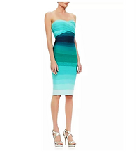 Load image into Gallery viewer, The Aqua or Yellow Ombre Sheath Dress
