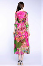 Load image into Gallery viewer, Girls Girls Girls A Line Summer Silk Dress..