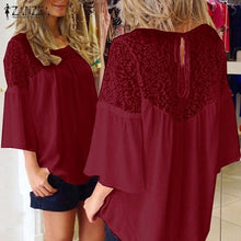 Load image into Gallery viewer, Summer Style Women  Lace Over sized Top