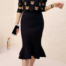 Load image into Gallery viewer, Sophisticated Flounce Hem  Sweater  Skirt